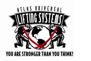 ATLAS UNIVERSAL LIFTING SYSTEMS YOU ARE STRONGER THAN YOU THINK! trademark