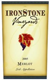 IRONSTONE VINEYARDS IV 2005 MERLOT LODI APPELATION trademark