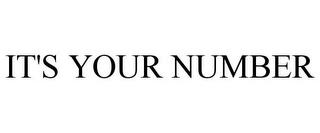 IT'S YOUR NUMBER trademark