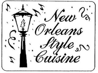 NEW ORLEANS STYLE CUISINE trademark