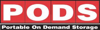 PODS PORTABLE ON DEMAND STORAGE trademark