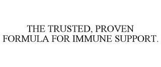 THE TRUSTED, PROVEN FORMULA FOR IMMUNE SUPPORT. trademark