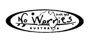 SINCE 1968 NO WORRIES AUSTRALIA trademark