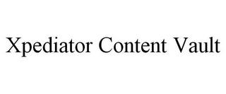 XPEDIATOR CONTENT VAULT trademark