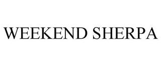 WEEKEND SHERPA trademark