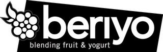 BERIYO BLENDING FRUIT & YOGURT trademark