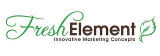 FRESH ELEMENT INNOVATIVE MARKETING CONCEPTS trademark