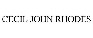 CECIL JOHN RHODES trademark