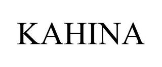 KAHINA trademark