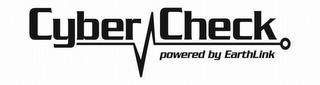 CYBER CHECK POWERED BY EARTHLINK trademark