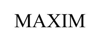 MAXIM trademark