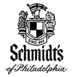 SINCE 1860 SCHMIDT'S OF PHILADELPHIA trademark