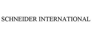 SCHNEIDER INTERNATIONAL trademark