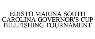 EDISTO MARINA SOUTH CAROLINA GOVERNOR'S CUP BILLFISHING TOURNAMENT trademark