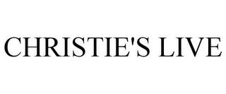 CHRISTIE'S LIVE trademark