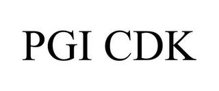 PGI CDK trademark