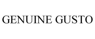 GENUINE GUSTO trademark