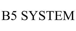 B5 SYSTEM trademark