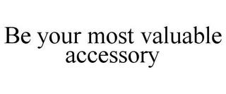 BE YOUR MOST VALUABLE ACCESSORY trademark