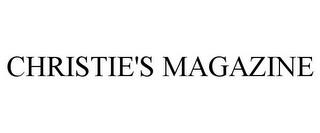 CHRISTIE'S MAGAZINE trademark