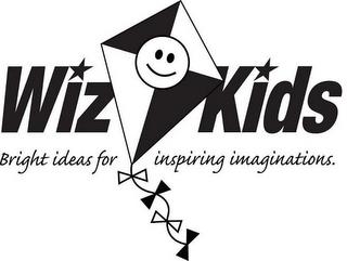 WIZ KIDS BRIGHT IDEAS FOR INSPIRING IMAGINATIONS. trademark