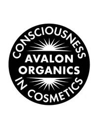 AVALON ORGANICS CONSCIOUSNESS IN COSMETICS trademark