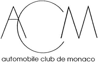 ACM AUTOMOBILE CLUB DE MONACO trademark