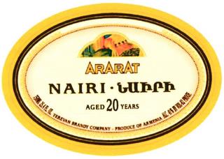 ARARAT NAIRI AGED 20 YEARS trademark