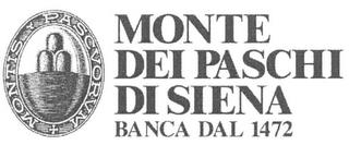 MONTIS PASCUORUM MONTE DEI PASCHI DI SIENA BANCA DAL 1472 trademark