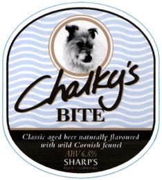 CHALKY'S BITE CLASSIC AGED BEER NATURALLY FLAVOURED WITH WILD CORNISH FENNEL SHARP'S ABV 6.8% ROCK CORNWALL trademark