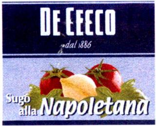 DE CECCO DAL 1886 SUGO ALLA NAPOLETANA trademark