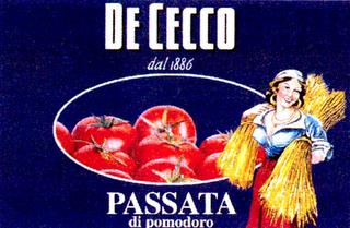 DE CECCO DAL 1886 PASSATA DI POMODORO trademark