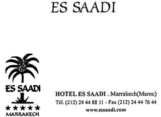 ES SAADI MARRAKECH HOTEL ES SAADI trademark