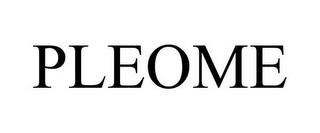 PLEOME trademark