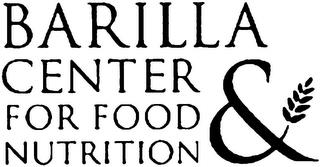 BARILLA CENTER FOR FOOD & NUTRITION trademark