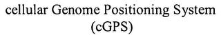 CELLULAR GENOME POSITIONING SYSTEM (CGPS) trademark