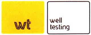 WT WELL TESTING trademark