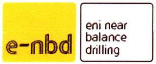 E-NBD ENI NEAR BALANCE DRILLING trademark