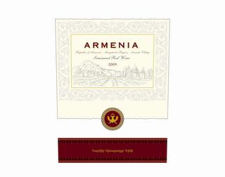 ARMENIA REPUBLIC OF ARMENIA ARAGATSOTN REGION SASUNIK VILLAGE SEMISWEET RED WINE 2009 trademark