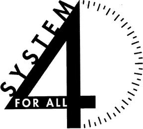 SYSTEM FOR ALL 4 trademark