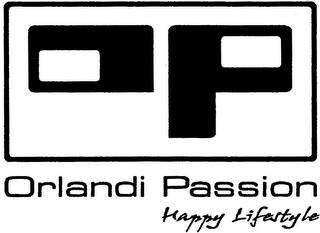 OP ORLANDI PASSION HAPPY LIFESTYLE trademark