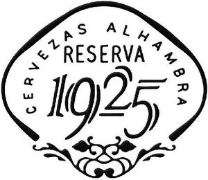 CERVEZAS ALHAMBRA RESERVA 1925 trademark