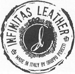 INFINITAS LEATHER MADE IN ITALY BY GRUPPO PERETTI trademark