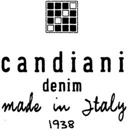 CANDIANI DENIM MADE IN ITALY 1938 trademark