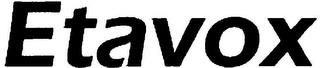 ETAVOX trademark