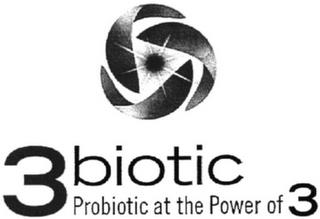 3 BIOTIC PROBIOTIC AT THE POWER OF 3 trademark