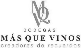 MQV BODEGAS MÁS QUE VINOS CREADORES DE RECUERDOS trademark