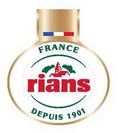 FRANCE RIANS DEPUIS 1901 trademark