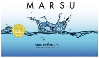 MARSU DOGAL KAYNAK SUYU NATURAL SPRING WATER trademark