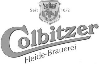 COLBITZER HEIDE-BRAUEREI SEIT 1872 trademark